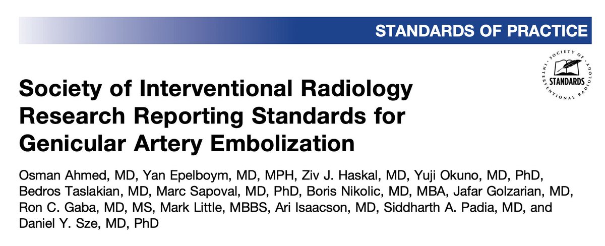 iRadPulse (@iradpulse) on Twitter photo 1/6 π¨ Introducing new research reporting standards for genicular artery embolization (GAE) from <a href="/SIRspecialists/">Society of Interventional Radiology</a> <a href="/JVIRmedia/">JVIR</a>!
This framework aims to:
β
Harmonize clinical trials
β
Improve transparency
β
Facilitate data comparison
How can this shape the future GAE research?π§΅ 1/6 π¨ Introducing new research reporting standards for genicular artery embolization (GAE) from <a href="/SIRspecialists/">Society of Interventional Radiology</a> <a href="/JVIRmedia/">JVIR</a>!
This framework aims to:
β
Harmonize clinical trials
β
Improve transparency
β
Facilitate data comparison
How can this shape the future GAE research?π§΅