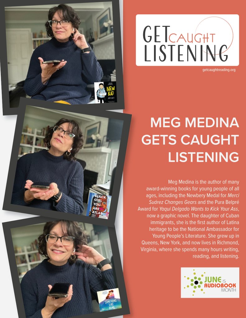 EveryChildRead's tweet image. Get Caught Listening this month and celebrate Audiobook Appreciation Month!
Check out some of the audiobooks the CBC staff loves to dive into, find a Get Caught Listening poster with Meg Medina, and let us know what you’re listening to this month!
lnk.bio/s/CBCBook/0cf6d