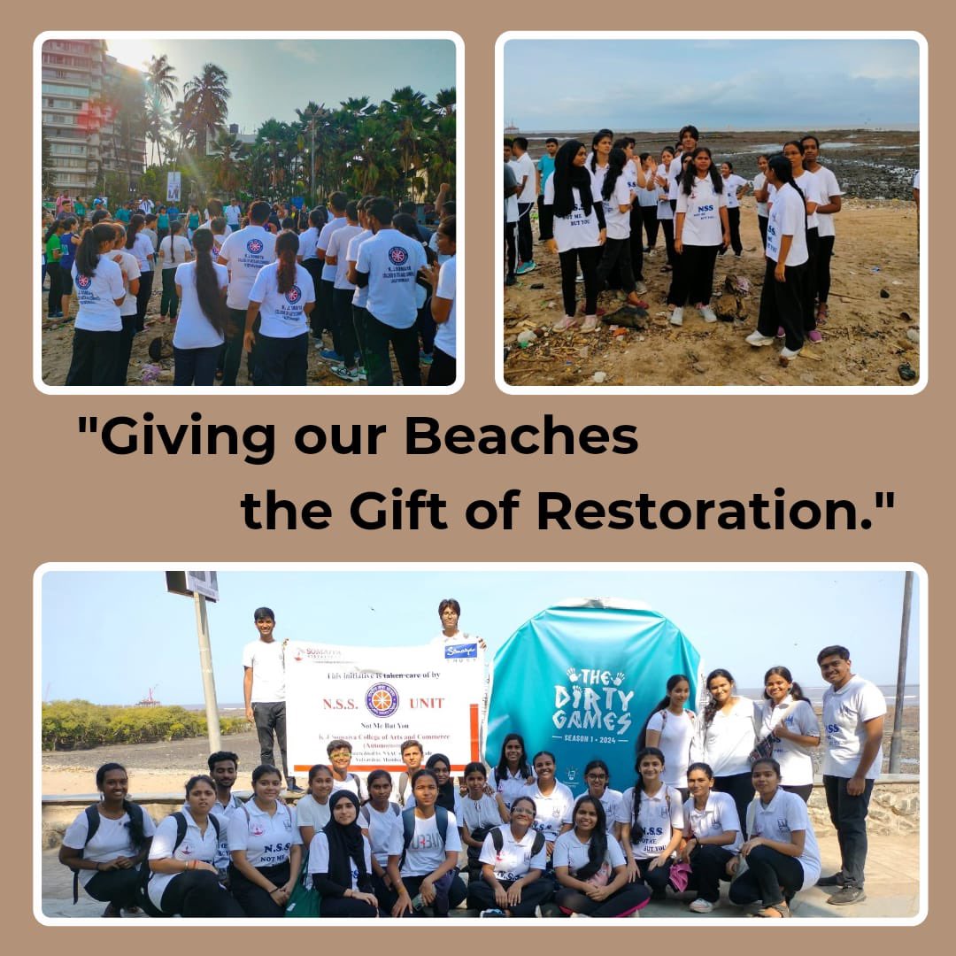 nsskjsac's tweet photo. On 8th June, our N.S.S. Unit of KJSAC (Autonomous), in collaboration with the Seventeen Events, participated in a Beach Clean-Up Activity. The volunteers collected over 469 kg of trash. 💙

#saveourocean #cleaup #saveplanet #nature #gogreen https://t.co/sEnCVYaFHo