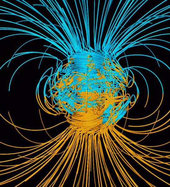 AstronomineEU's tweet photo. 🌍🌟   Earth's magnetic field protects us from harmful solar radiation. Generated by the movement of molten iron in Earth's outer core, it's our planet's invisible shield! #astronomine #erasmusplus https://t.co/vTInBdntnj