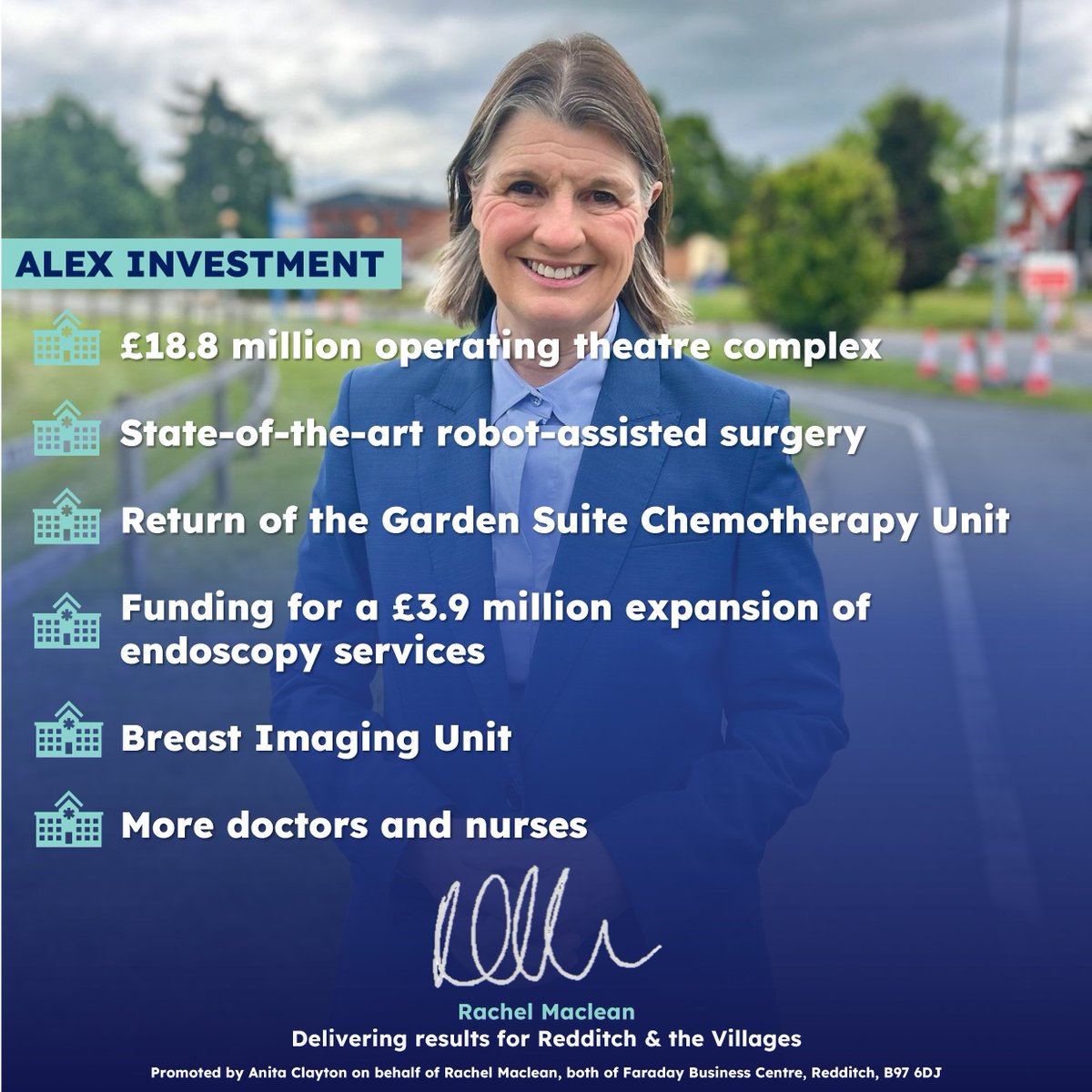 🏥 As part of My Plan for Redditch and the Villages, 𝐈 𝐰𝐢𝐥𝐥 𝐜𝐨𝐧𝐭𝐢𝐧𝐮𝐞 𝐭𝐨 𝐬𝐞𝐜𝐮𝐫𝐞 𝐦𝐨𝐫𝐞 𝐢𝐧𝐯𝐞𝐬𝐭𝐦𝐞𝐧𝐭 𝐢𝐧 𝐭𝐡𝐞 𝐀𝐥𝐞𝐱 and 𝐜𝐨𝐧𝐭𝐢𝐧𝐮𝐞 𝐭𝐡𝐞 𝐟𝐢𝐠𝐡𝐭 𝐭𝐨 𝐫𝐞𝐭𝐮𝐫𝐧 𝐚 𝐦𝐚𝐭𝐞𝐫𝐧𝐢𝐭𝐲 𝐚𝐧𝐝 𝐜𝐡𝐢𝐥𝐝𝐫𝐞𝐧'𝐬 𝐬𝐞𝐫𝐯𝐢𝐜𝐞.