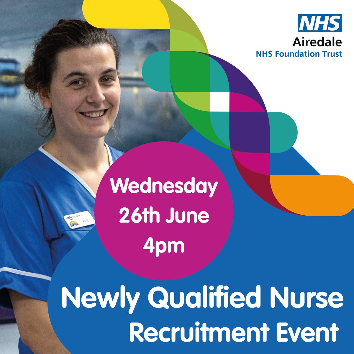 ANHSFTrecruit's tweet photo. ‼️Interview Opportunity for Newly Qualified Nurses‼️

We're hosting a recruitment event for final year #nursing students or newly qualified #nurses.
Complete a short online application before the day and receive an interview on the evening 👉https://t.co/0S3Ydt4Sa6

#NHScareers https://t.co/DCc5YJEk15