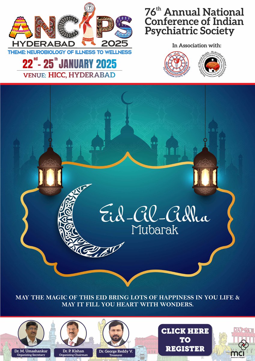ANCIPS 2025 Hyderabad wishes everyone a joyous Eid Al-Adha filled with blessings, love, and peace.

Eid Mubarak!

#eidmubarak #ancips #ancips2025
