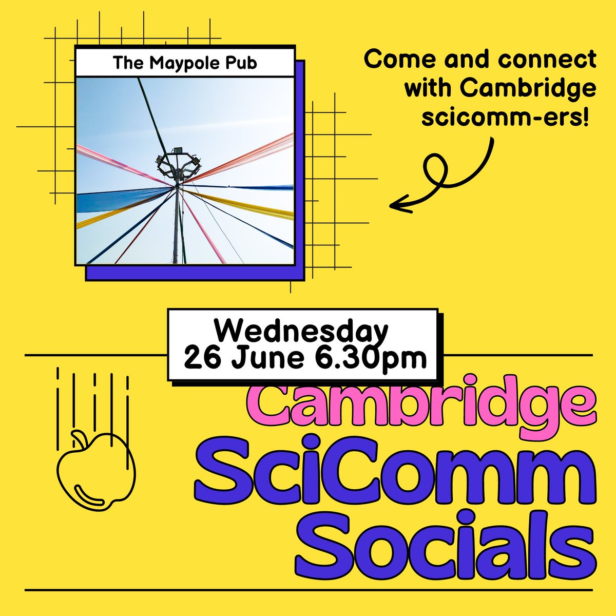 Hey everyone! I tweeted about this last week but wasn't very successful - could you help out with a RT? We're organising a meet-up of #Cambridge science communicators next week, on Wed 26 evening at the Maypole Pub. Everyone's welcome! 💖 #scicomm #sciwri