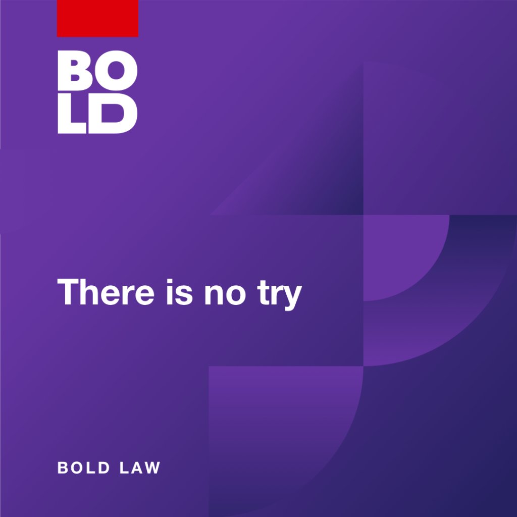 KW BOLD LAWS has been a source of motivation and guidance in my real estate journey.

This is my highlighted BOLD Law for this week.

It suggests that one should fully commit to their goals and endeavors rather than simply attempting them.