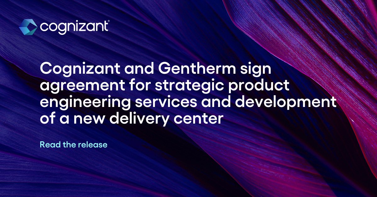 We announced an agreement to provide engineering services to <a href="/Gentherm/">Gentherm</a>, the global market leader of innovative thermal management and pneumatic comfort technologies for the automotive industry and a leader in medical patient temperature management systems: cogniz.at/3RuWr5C
