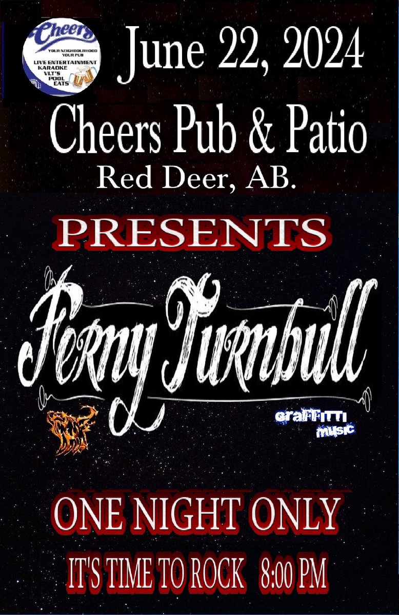 Next Stop Red Deer At Cheers !!!