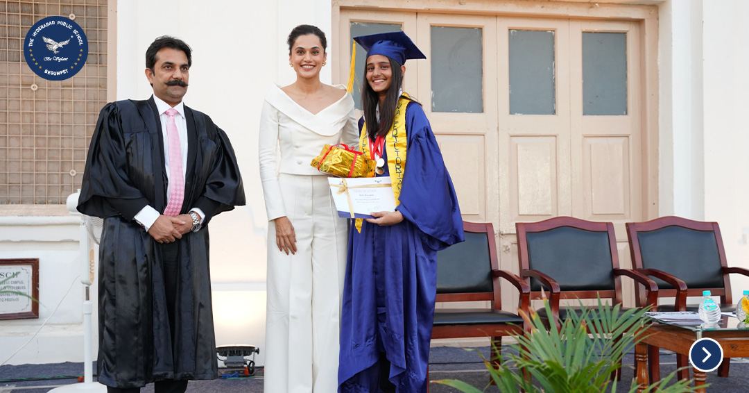 HpsBegumpet's tweet photo. #TheHyderabadPublicSchool, Begumpet celebrated its Annual Graduation Ceremony, honoring outstanding students for their remarkable achievements. #TaapseePannu inspired young graduates amidst a backdrop of excellence, as they stepped into a future of greatness.
#HPSB #Graduation https://t.co/TVIt08V7bt