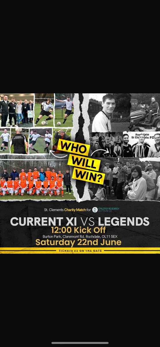 Take 3 for our legends day will be this Saturday. Fingers crossed it stays dry! 

Get yourselves down for a great day !

#COYS
