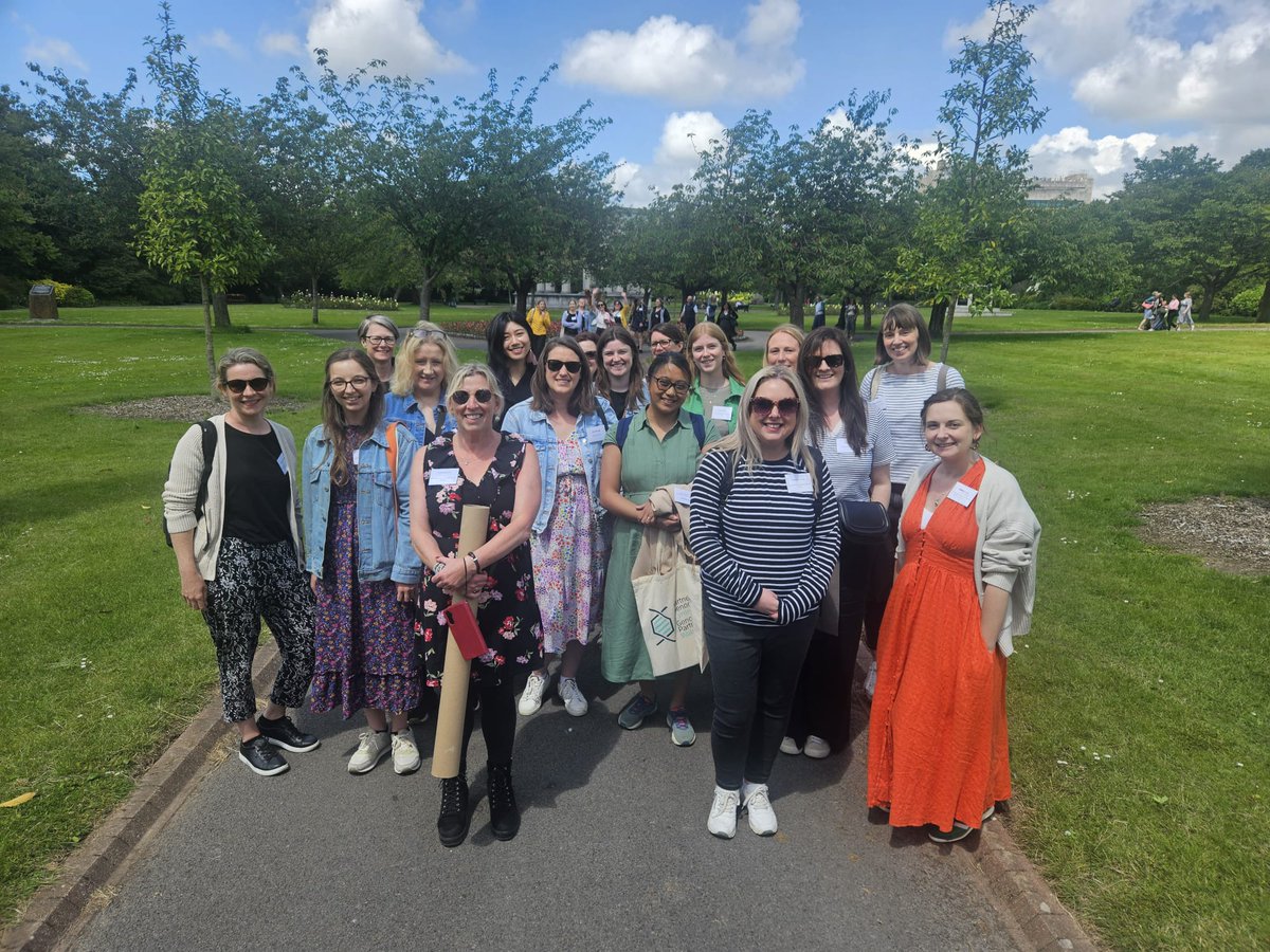 A lovely break for #wellness at lunch time. Option of fitness class or walk in the park. Look at that glorious Cardiff sunshine! ☀️#agnc2024 #genechat