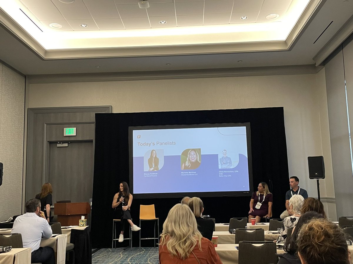 itsmaddyreeves's tweet photo. Fantastic insights from this mornings power panelists. @masteryourbooks @ChrisHervochon &amp; Stacy Feldman.

Lots of interesting discussion about scaling, tech stacks, and growing a practice you love.

#snh24 #ScalingNewHeights #JustBeHelpful https://t.co/kCXG8jtwLP