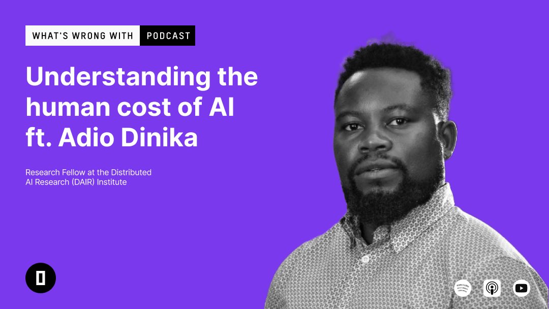 Sat down for a chat with the folks
<a href="/thisissour/">SOUR</a> about the labour exploitation going on in the AI industry: sour.studio/podcast/unders….
 I shared part of our research
<a href="/DAIRInstitute/">Distributed AI Research Institute is on Mastodon</a>. Do listen and make a date with us on the 8th of July as we launch the results of our work :