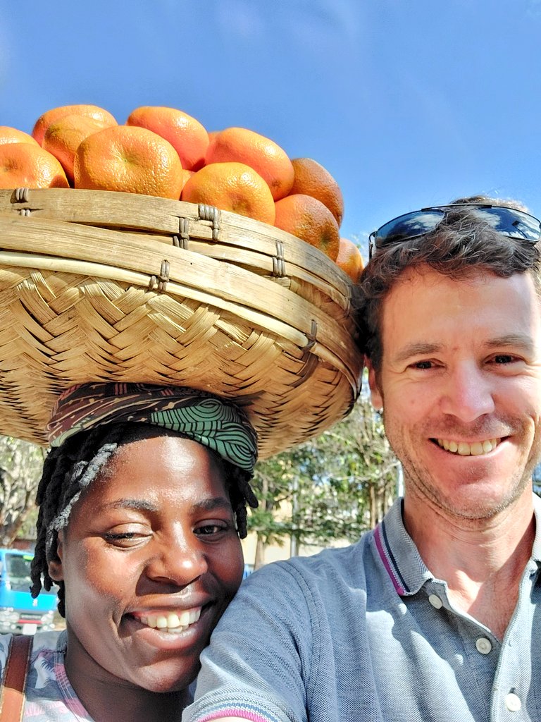 nkwoolley's tweet photo. One of my final farewells - Mercy Munsha sells fine seasonal produce on corner of Independence &amp; UN Aves. A regular stop on my commute home these last 5 years. #Zambia🇿🇲 https://t.co/eodCpsEQxH