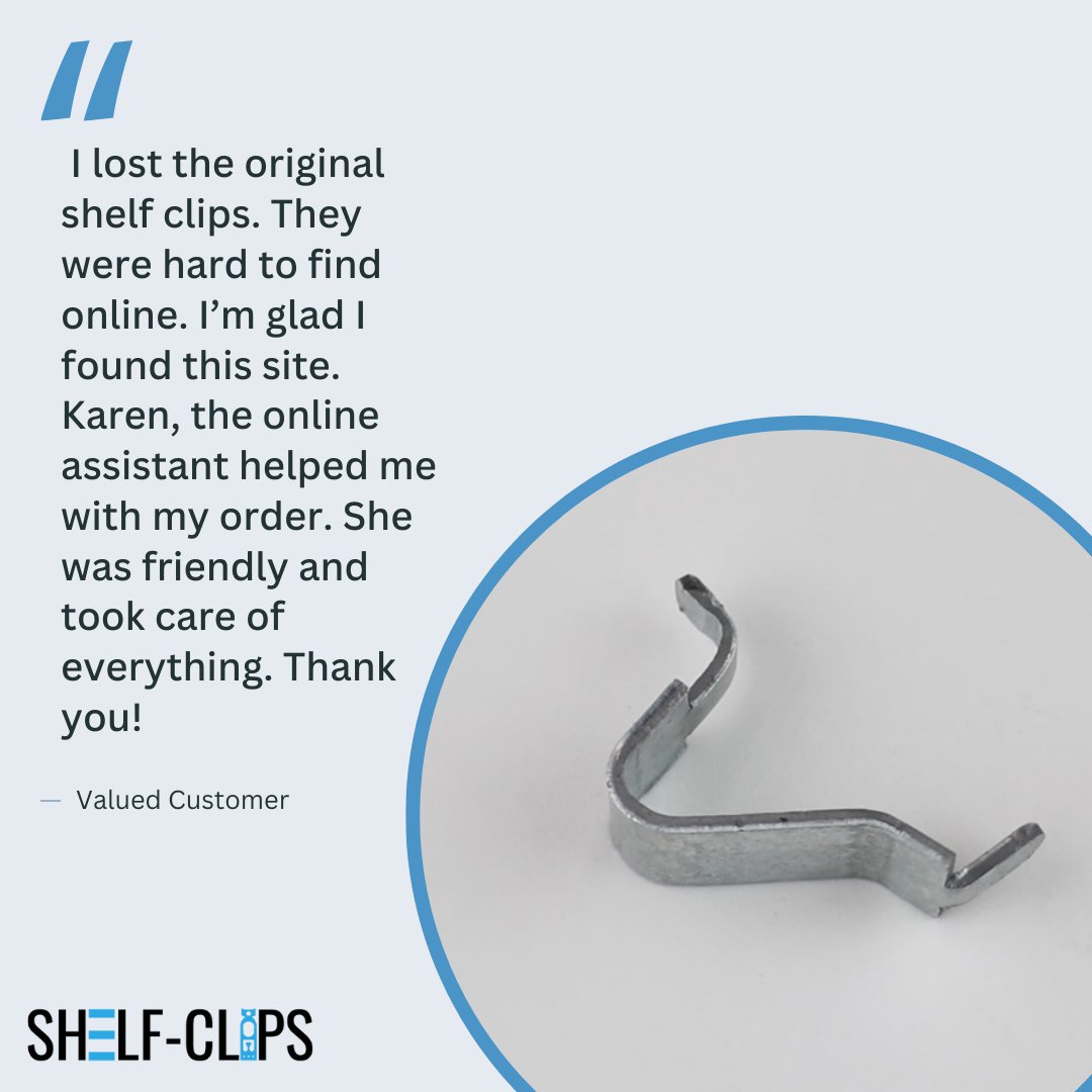Find those long-lost clips you can't seem to find anywhere else and revamp your storage hardware to its former glory! Shop our extensive inventory of Shelf-Clips at shelf-clips.com
Get 10% off today when you order online!
#Lost&amp;Found #Shelf-Clips #StorageSolutions