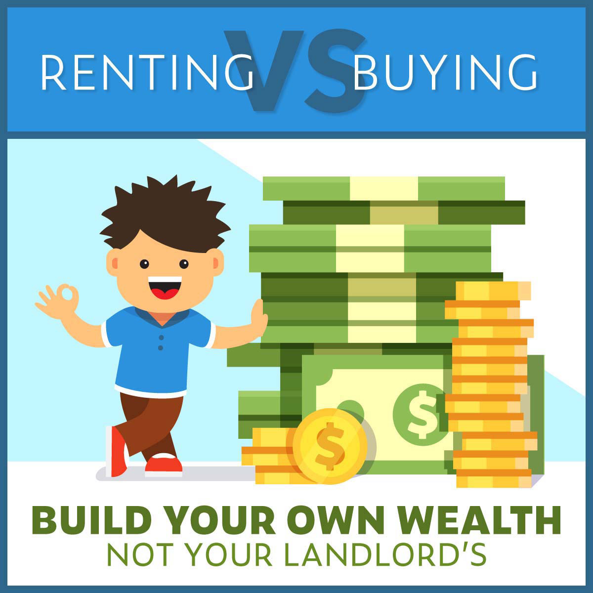 Why buy a house instead of rent? Because buying allows you to build equity on a property you truly own! Rent keeps going up every year.  Look at buying with a Fixed Rate Loan.  Call us to learn more!