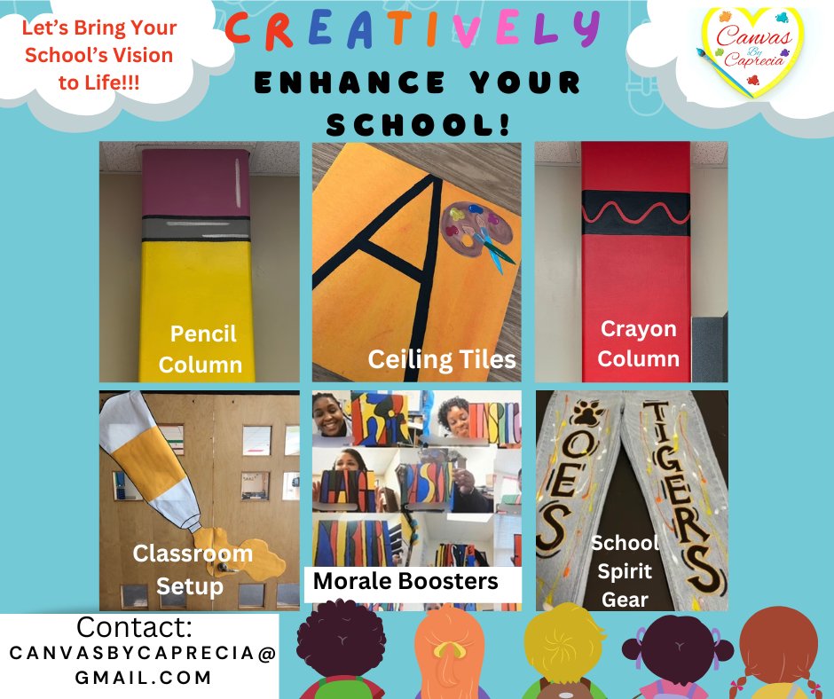 ‼️In need of enhancing the climate and culture of your building? ‼️
I’M HERE TO YOU!!! 

With school being your home away from home, it is important to make sure that it’s a pleasurable environment. Let’s collaborate to bring the vision you have for your school family, to LIFE!