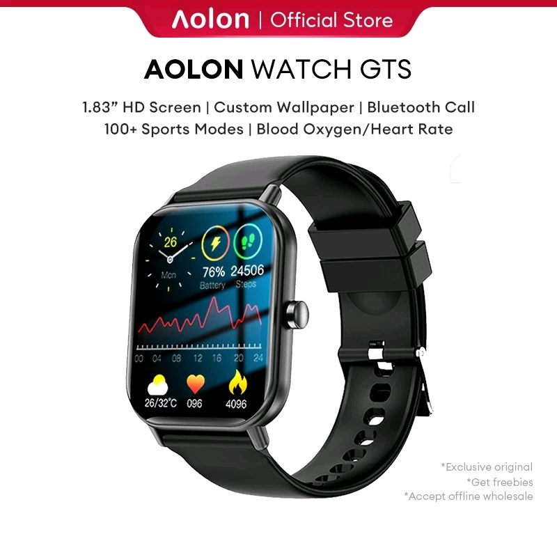 Cek Aolon 2024 New GTS Smart Watch 41mm Original Custom Wallpaper Jam Running Pria Pace Smartwatch 1.83" Full Screen  Fitness Tracker Bluetooth Call Waterproof dengan harga Rp195.000. Dapatkan di Shopee sekarang! s.shopee.co.id/4puZ3n5Qov?sha…