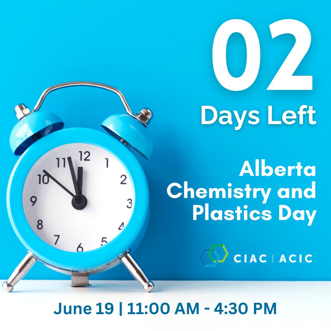 ChemistryCanada's tweet photo. Only 2 days until #Alberta Chemistry and Plastics Day! Secure your spot now to gain industry insights from keynote speeches and expert panel discussions. Connect with industry leaders, government officials, and peers: https://t.co/PTmR6KZM3E.
#Sustainability #CanadianConference https://t.co/mg0Gw4BES6