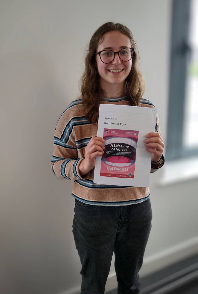 Lancaster University Phonetics Lab (@phoneticslab) on Twitter photo Congratulations to <a href="/PhoneticsLab/">Lancaster University Phonetics Lab</a> <a href="/LAEL_LU/">Linguistics and English Language, Lancaster Uni</a> PhD student <a href="/serenpacman/">Seren Parkman</a> who passed her confirmation panel this morning! Seren will now start the final phase of her PhD including some more data collection and analysis, industry internship, and study abroad visit. Congratulations to <a href="/PhoneticsLab/">Lancaster University Phonetics Lab</a> <a href="/LAEL_LU/">Linguistics and English Language, Lancaster Uni</a> PhD student <a href="/serenpacman/">Seren Parkman</a> who passed her confirmation panel this morning! Seren will now start the final phase of her PhD including some more data collection and analysis, industry internship, and study abroad visit.