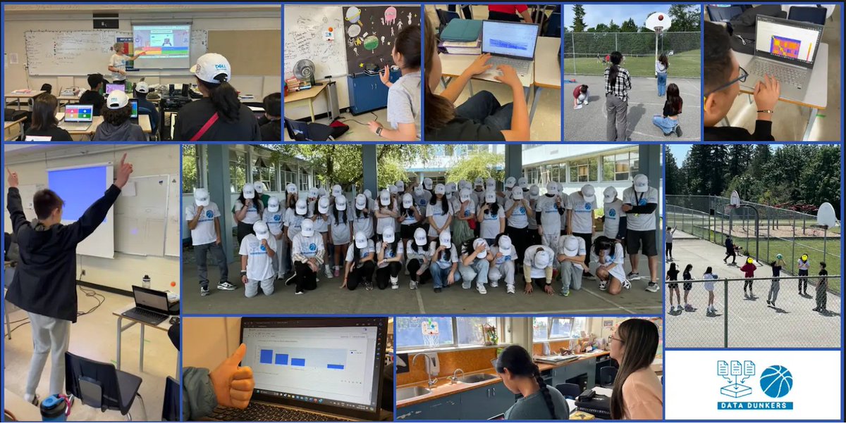 KatPapulkas's tweet image. #DataDunkers arrived in BC with @SD43! 🏀📊

Bringing data science to grades 5-12 through basketball stats.  @DellTech proud to partner with @PS43Toronto, @Digital_Moment, &amp;amp; @Callysto_org! 🎒🚀

#STEM #JupyterLite #Python #Inclusion #FutureSkills #BC #Iwork4Dell