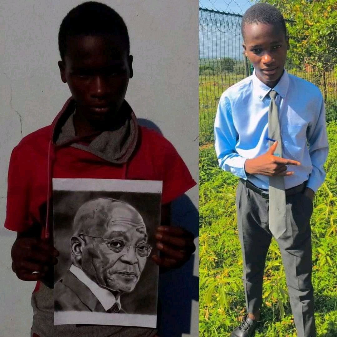 Can We show Appreciation to MENZI NKOSI, An 16 year old, who drew President Zuma 

His work is incredible 👏 ❤️
Jacob Zuma 
#MKParty #DANC Colleen Makhubele Ace Magashule Helen Zille