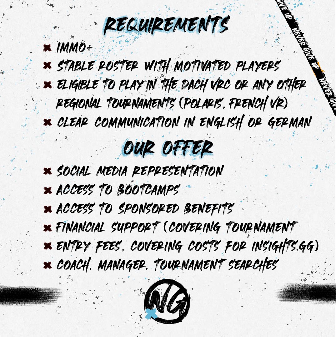 Ingenious_DE's tweet image. We are looking for a new @VALORANT roster🧡🖤
DM us!

#lft #valorant