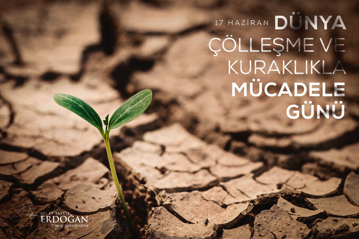 Dünya Çölleşme ve Kuraklıkla Mücadele Günü’nün hayırlara vesile olmasını diliyorum.

Son 21 yılda 7 milyar fidan ve tohumu toprakla buluşturduk. Gelecek nesillere daha yaşanabilir bir Türkiye bırakmak için sürdürdüğümüz çalışmalara bundan sonra da kararlılıkla devam edeceğiz.