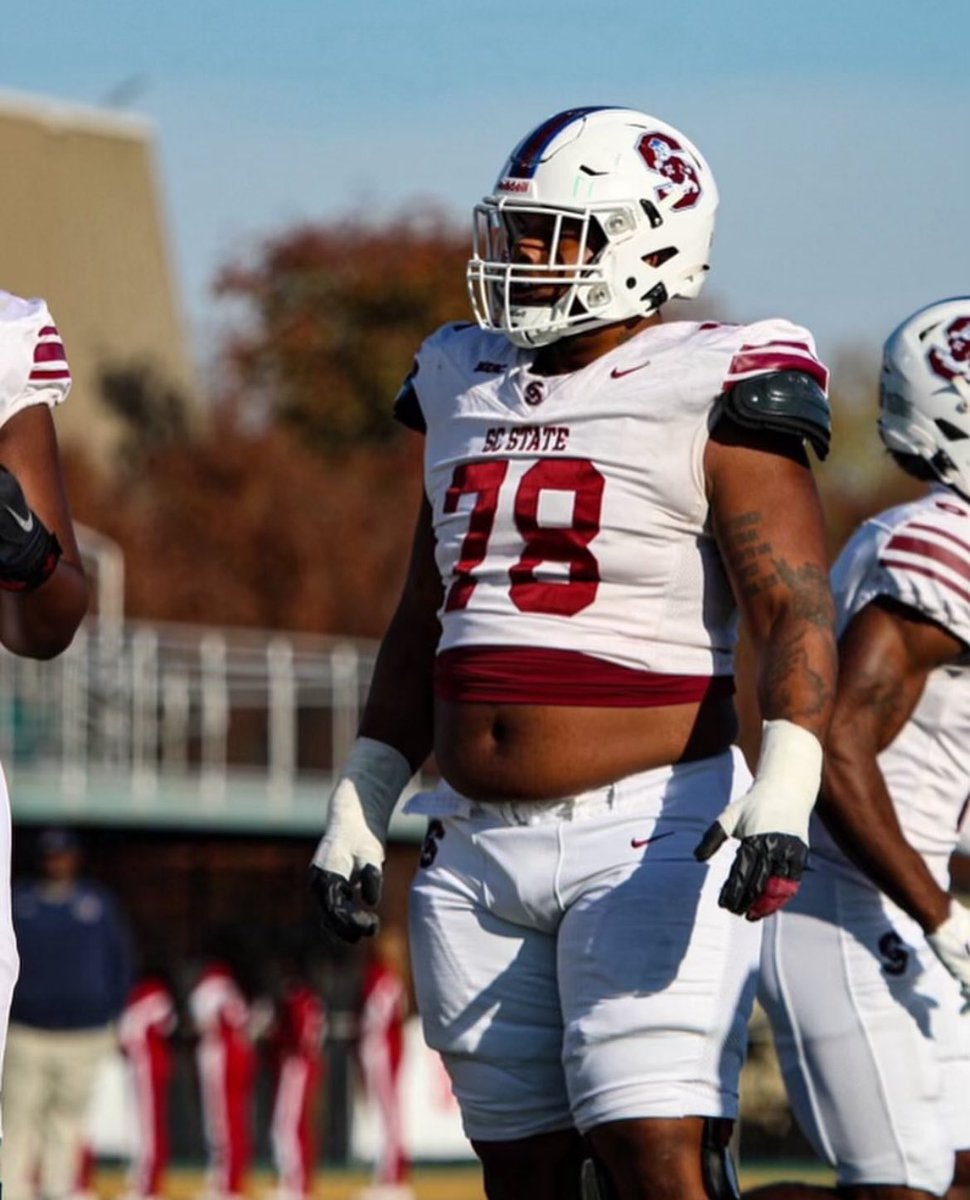 Nick Taiste: A 6'2", 300 lbs interior offensive lineman with a stout build and tenacious play-style, he excels in run-blocking with strong initial quickness and finishing ability. He’s effective in gap-blocking schemes with good inline contact and leg drive. 

#DraftHBCUPlayers