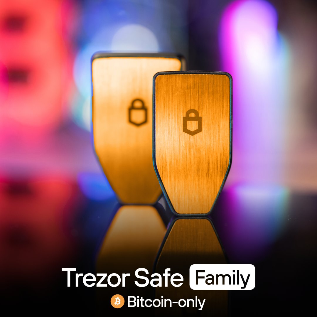 Trezor Safe Family - the ultimate hardware wallets for Bitcoin users who  prioritize security and user-friendliness! 🛡️ Easy and simple Bitcoin  security & management with Secure Element protection, open-source design,  and on-device