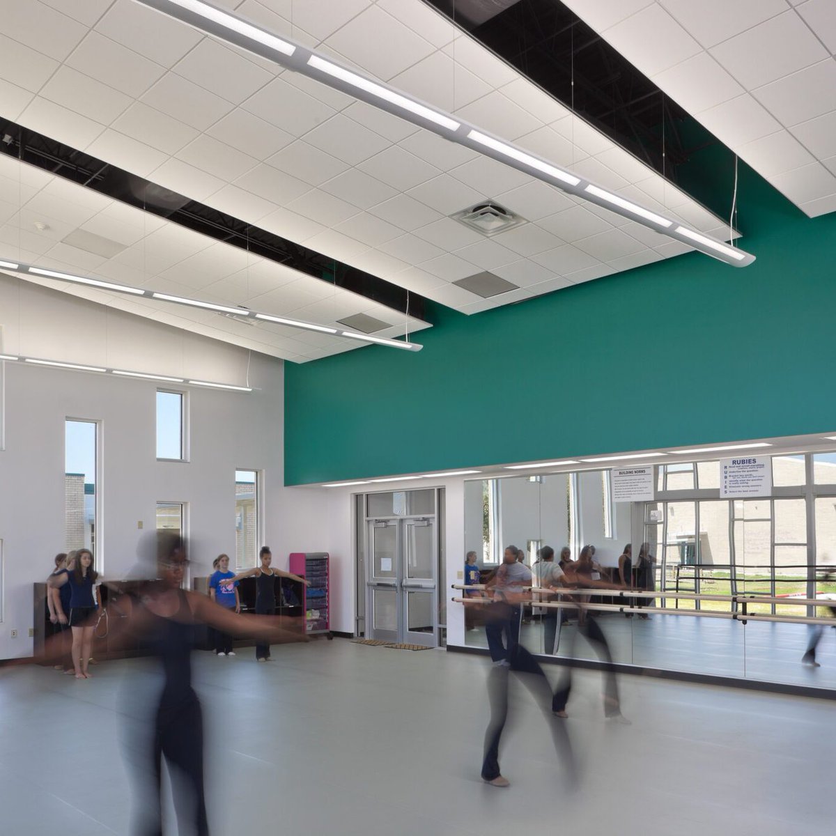 We are passionate about creating spaces for children to gain a well-rounded education, including opportunities to grow and learn about the arts! 🩰📚

📸 <a href="/HK_Architects/">HarrisonKornberg</a> project for Odom Academy Middle School in Beaumont, Texas