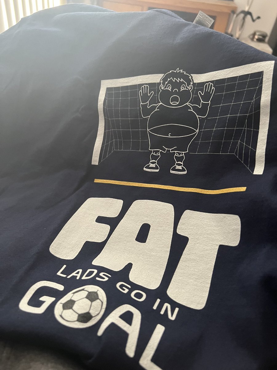 Got my fat lads T-shirt today. Really lovely for Father’s Day. Really nice quality too. Next design should be a cha Guevara esk Dan Ivory! #FatLadsPodcast #bcfc #MarkWatson1875
