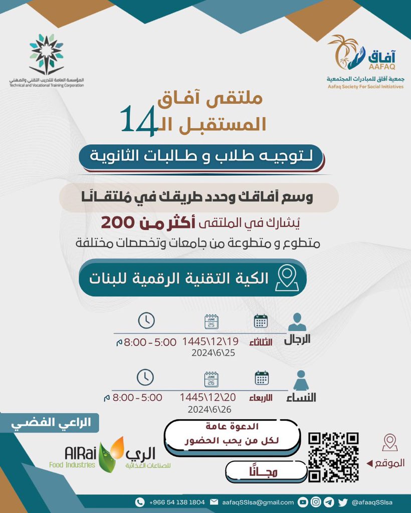 جمعية آفاق للمبادرات المجتمعية tweet media