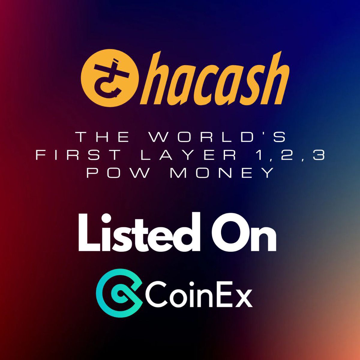 #Hacash 19 Haziranda #Coinex borsasında listelenecek.

#Hacash, bir kripto para sistemi olan Hacash'ın üç katmanı vardır. 

Katman 1, ASIC'e dayanıklı X16RS madencilik algoritmasını, %51 saldırı direncine sahip Beacon Tower Protokolünü, okunabilir sözleşmeleri, isteğe bağlı