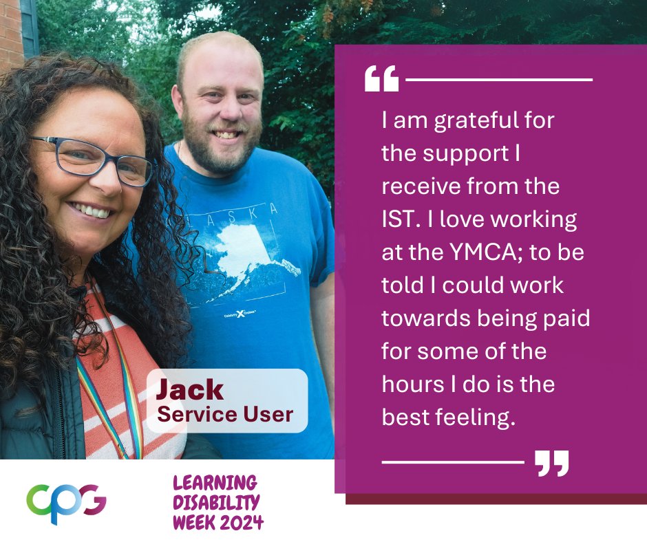 Jack came to Intensive Support Team wanting to do a job that he finds rewarding. With support from Sue Sparkes-Tedde, his PBS Practitioner, he is now a handy man at <a href="/YMCAHumber/">YMCA Humber</a>. 
For info on the IST, contact us.
📞 01472 571100
📧cpg.ist@nhs.net

#LDWeek #LearningDisabilityWeek