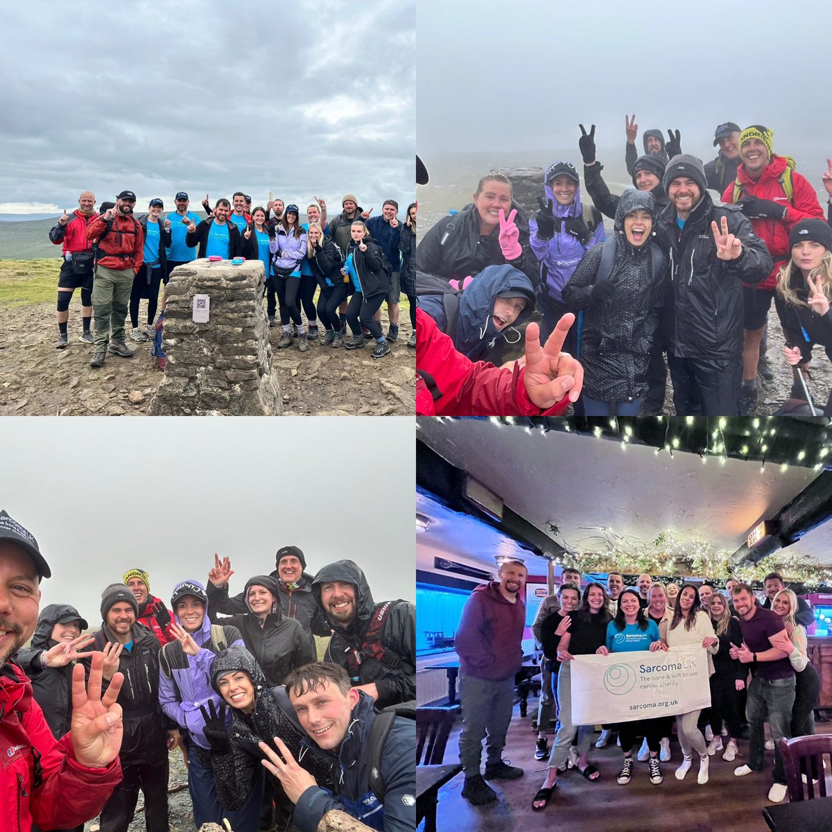 Steve_Panes's tweet photo. Still aching after completing the #YorkshireThreePeaks with #TeamGeoff for @Sarcoma_UK this weekend.
Rubbish weather, tough day, great experience… and so far we’re at over £3000 raised!
Full credit to Sarah and Laura for organising us in memory of their father. https://t.co/hpuP4Ib1hO