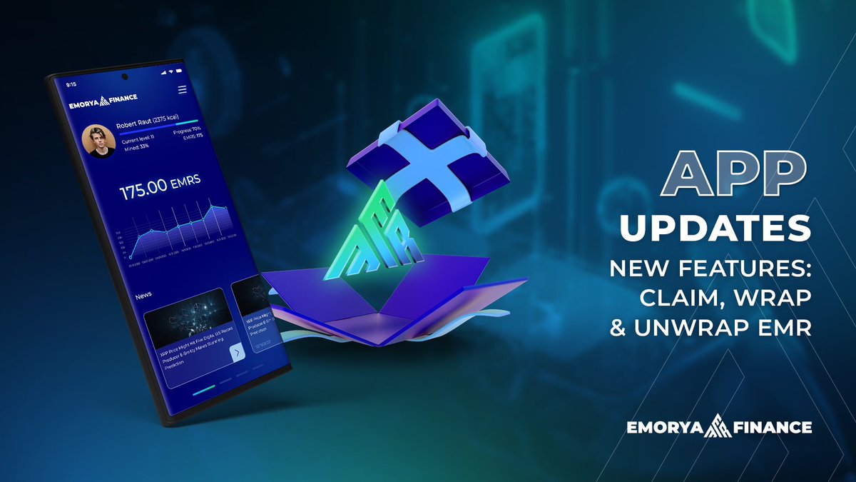 EmoryaApp's tweet image. 🚀 App Updates Alert!

📣New features:

✨ Claim, Wrap, and Unwrap EMR directly within the app!

Update now and experience the latest improvements!

#crypto #blockchain #app #livetoearn @MultiversX