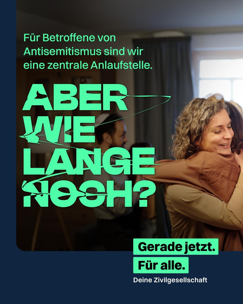 #Antisemitismus nimmt in allen Teilen der Gesellschaft zu und bedroht unsere Demokratie. Genau jetzt drohen  massive Kürzungen demokratiefördernder und sozialer Angebote.
Unterschreibt die Petition für eine starke Zivilgesellschaft: weact.campact.de/petitions/demo… #GeradeJetztFuerAlle