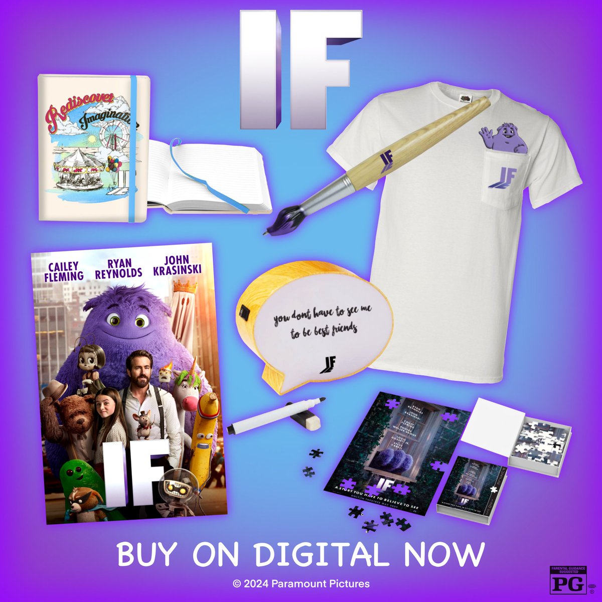 MovieSceneCan's tweet image. #Contest: Follow, like, share + tag one of your friends to enter to #WIN an #IFMovie prize pack, featuring a t-shirt, journal, light-up message board &amp;amp; more, as well as a digital copy of the film, available on Digital June 18!