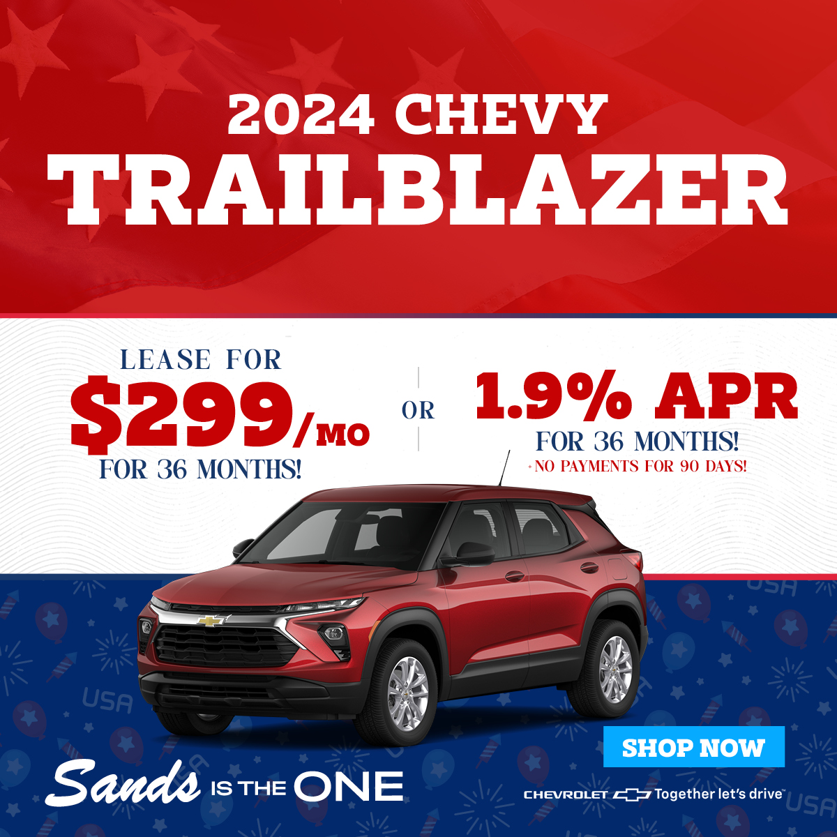 SandsInSurprise's tweet image. Thinking of a new SUV? Lease the 2024 Trailblazer for just $299/mo for 36 mos or enjoy 1.9% APR with no monthly payments for 90 days! 🚙🔥 #TrailblazerDeals #ChevySUV #DriveChevy

Shop For Yours at 👉 p1.tt/3KD4wRP