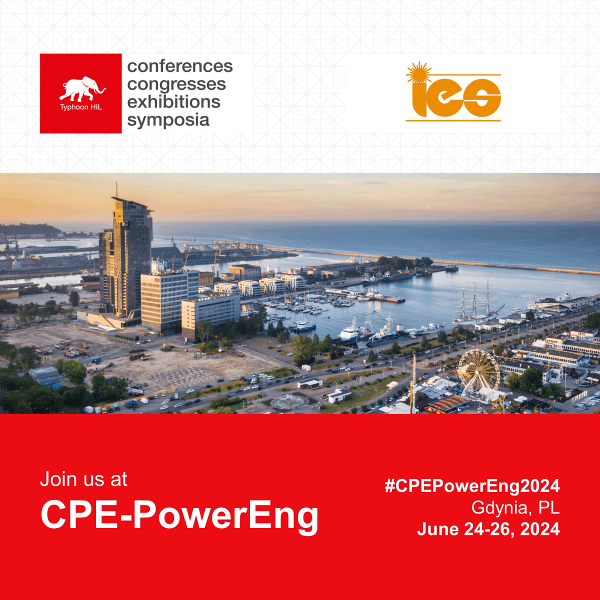 TyphoonHIL's tweet photo. Join us for @IEEEorg CPE-PowerEng 2024 next week in Gdynia, Poland! Aleksandar Kavgic will deliver a presentation on our solutions on June 24th at 10:50 and Margareta Radunovic will join him at the booth, so feel free to stop by for a chat. #PowerElectronics #HILTesting #CHIL https://t.co/qeYBG23bU1