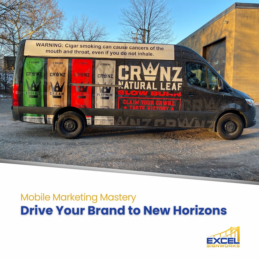 Excel Signworks (@excelsignworks) on Twitter photo The Crwnz delivery van sports eye-catching vinyl graphics that not only grab attention but also convey the brand's message effectively wherever it goes.
Contact us today!
📞 412-586-7361
🌐 excelsignworks.com
📧 info@excelsignworks.com The Crwnz delivery van sports eye-catching vinyl graphics that not only grab attention but also convey the brand's message effectively wherever it goes.
Contact us today!
📞 412-586-7361
🌐 excelsignworks.com
📧 info@excelsignworks.com