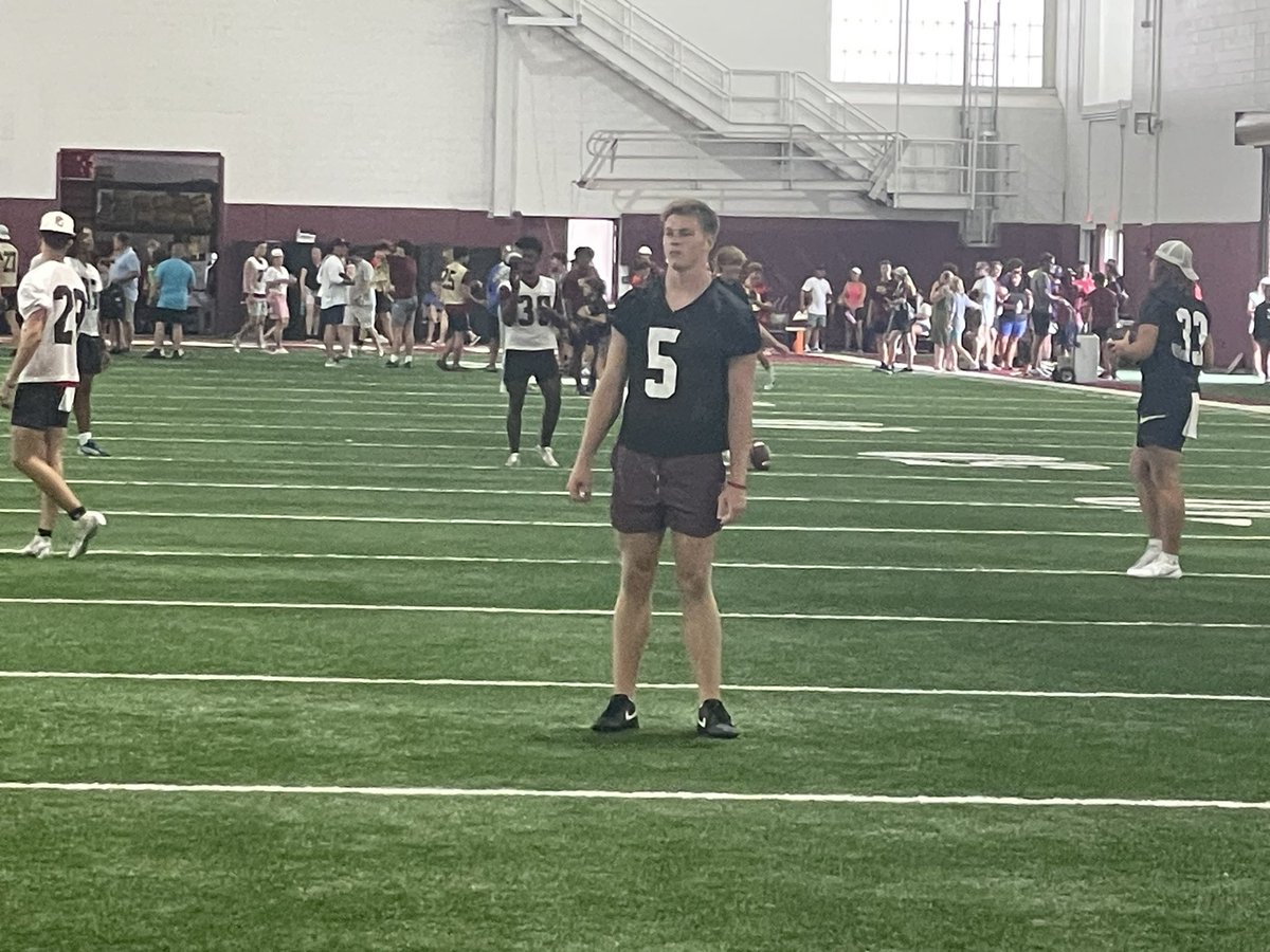 2026 QB Stephen Cannon is who was Luke Kromenhoek's backup at Benedictine HS last season at #FSU's QB Camp on Monday. He has a live arm. @Osceola_Rivals