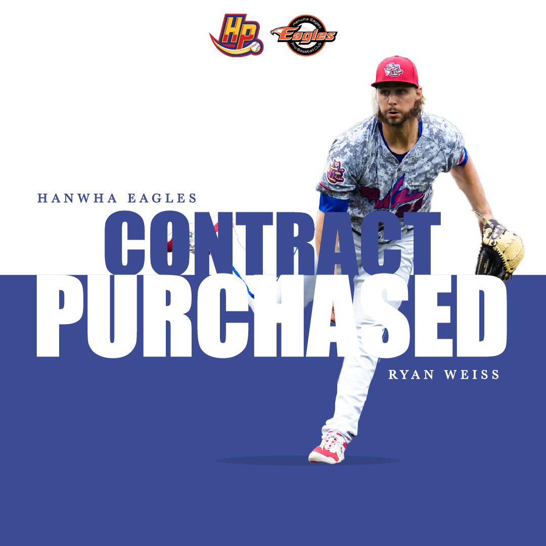 RockersBaseball's tweet photo. Congratulations to @Weiss2Ryan being the fourth Rocker acquired by a MLB team or foreign league this season and the 34th in club history. https://t.co/eTcujBo0z2