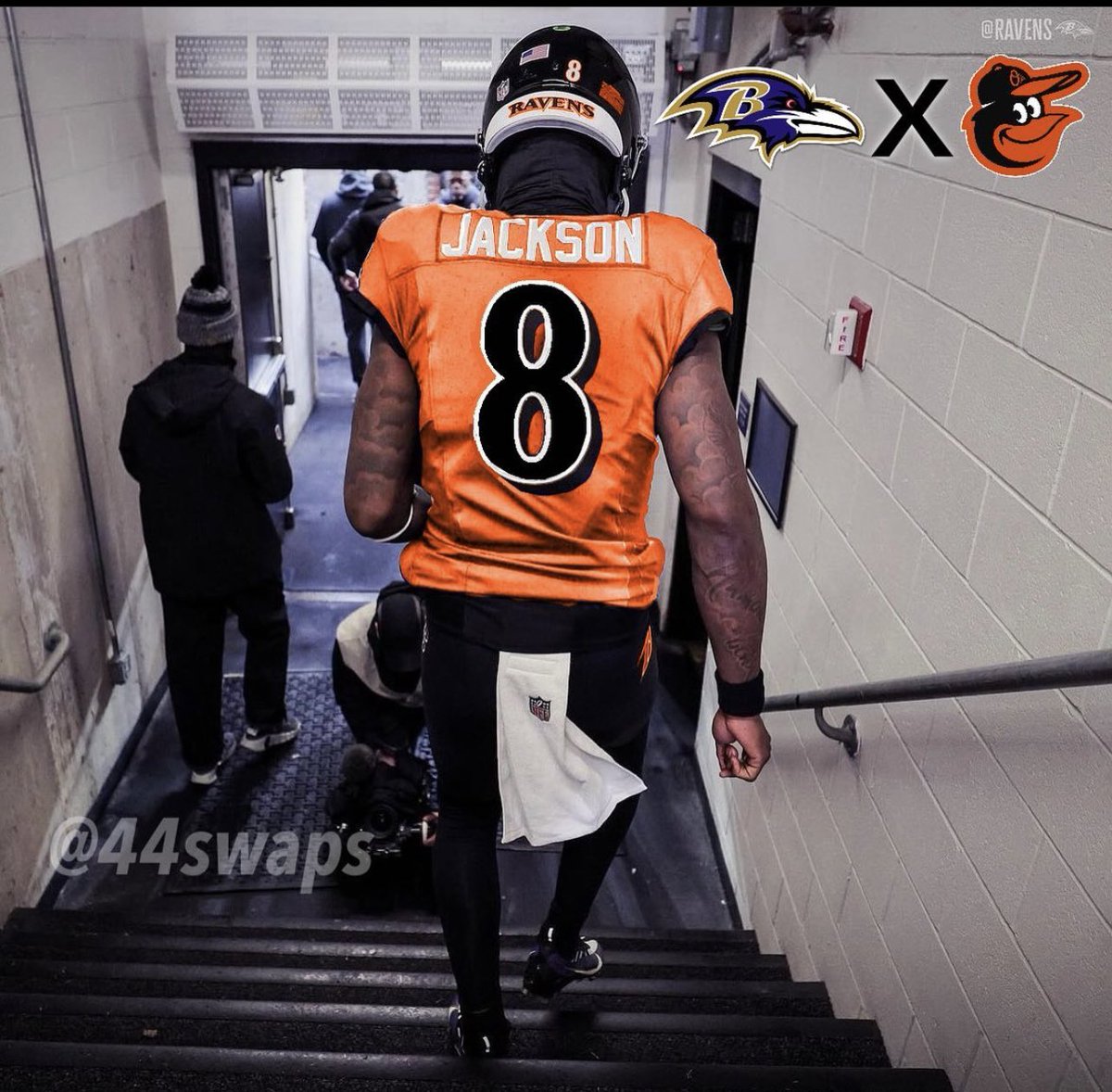 LiveRavenNation's tweet photo. Ravens x Orioles combo. 👀 https://t.co/WuZ29XU53x
