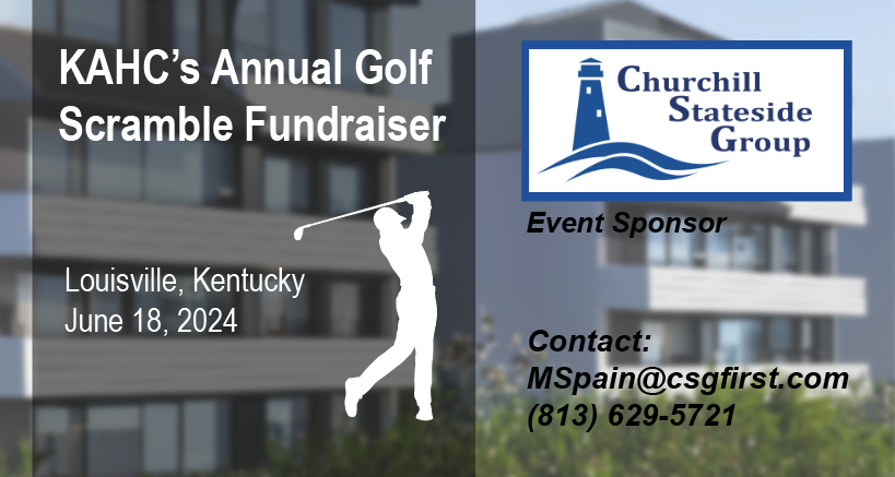 CSGfirst's tweet image. We&apos;ll be attending and sponsoring KAHC&apos;s Annual Golf Event this Tuesday. All proceeds go to helping KAHC continue to advocate for affordable housing legislation and policy throughout Kentucky! Please contact Michael Spain at MSpain@CSGfirst.com to learn more about our services.