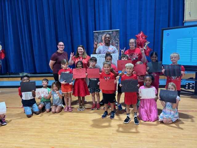 We enjoyed DJ Horne reading his book and saying a few words of encouragement to our students.