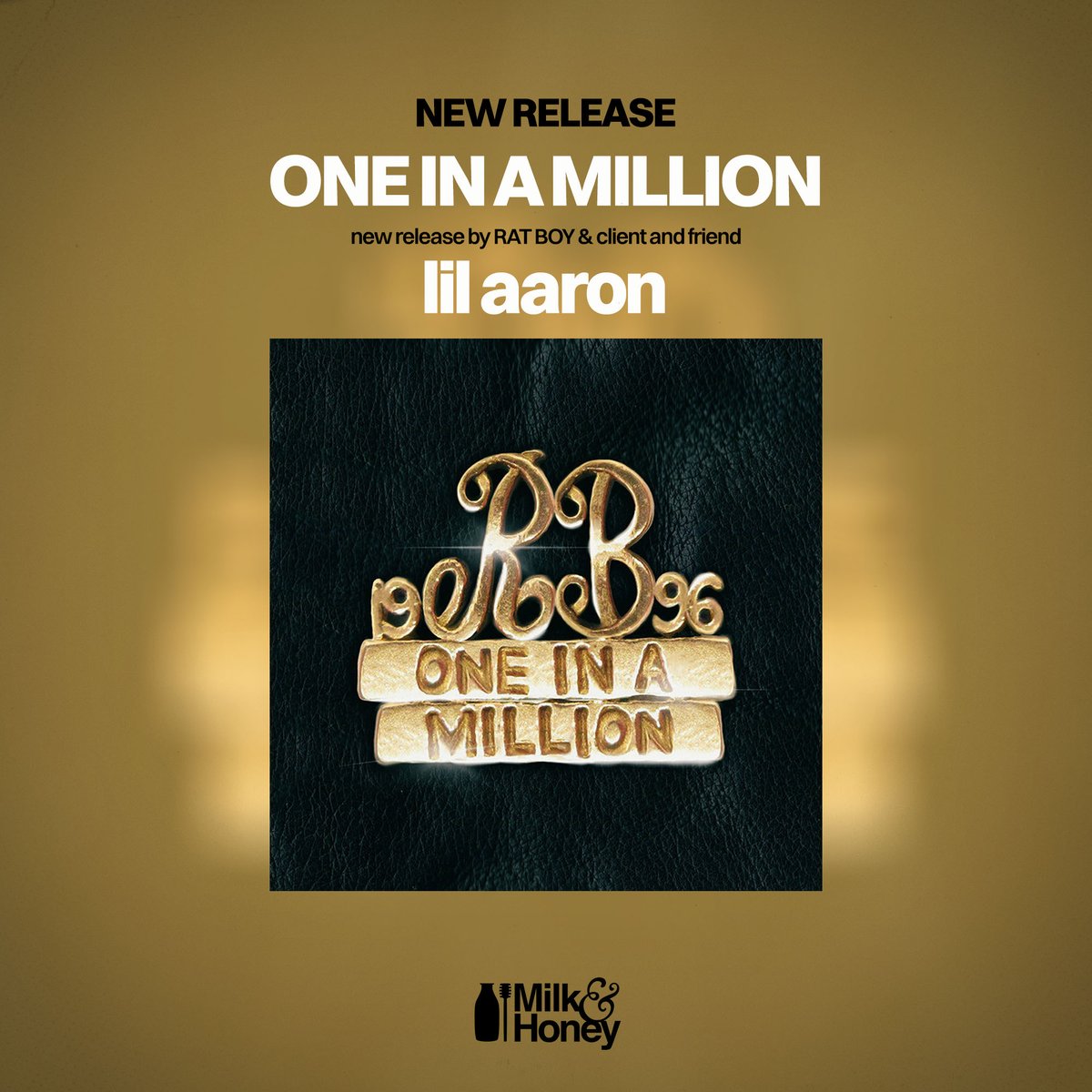 milkhoneyla's tweet image. Check out RAT BOY’s new single ‘ONE IN A MILLION’ featuring and co-written by client and friend lil aaron
#lilaaron #RATBOY #milkandhoney #hitsongs