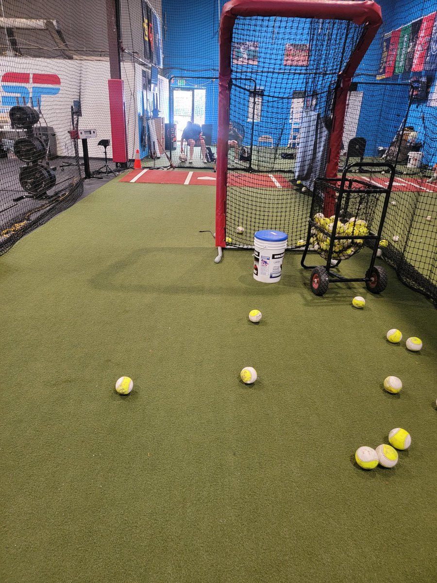 One more perk for being a teacher! Mid-day hitting sessions! <a href="/kenzknight2025/">Mackenzie Knight</a> <a href="/madisonknight25/">Madison “Mayday” Knight</a>