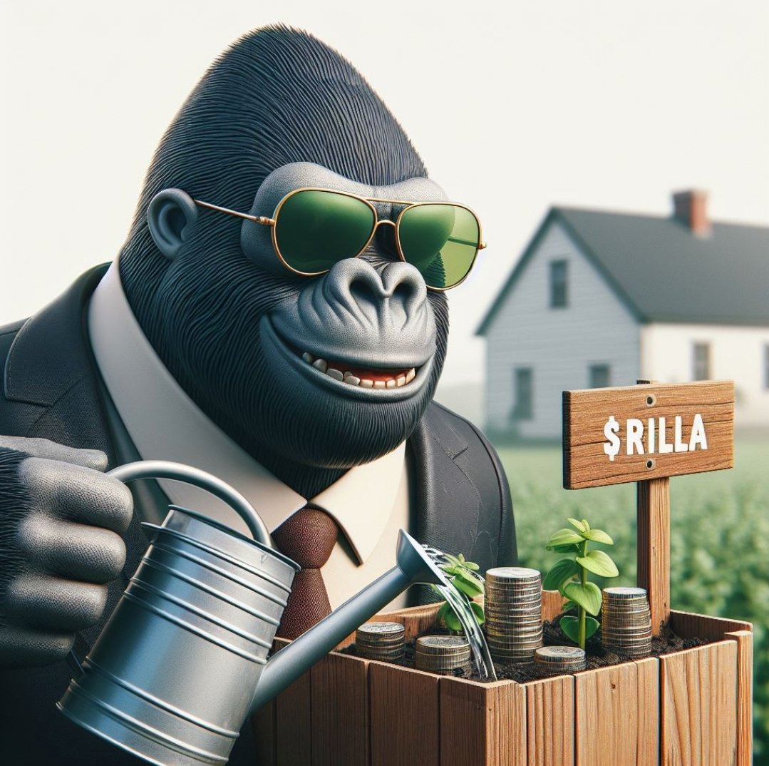 Have a nice start of the week #crofam 

We keep watering our bag to grow our profits. 💰🌱🚿

How's your $RILLA bag lookin'?