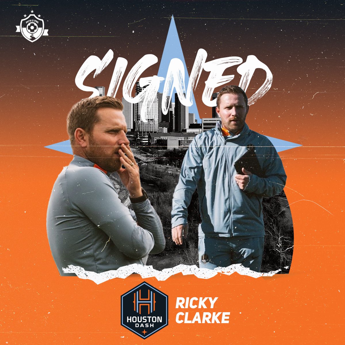 path2prosoccer's tweet image. Thrilled to announce that @RickMasterCoach has signed with @HoustonDash for the 2024 @NWSL season.

Clarke returns to Houston for his second season as an assistant coach in 2024.

Congrats Ricky, and all the best the rest of the season!

#Path2Pro // #Path2ProSoccer